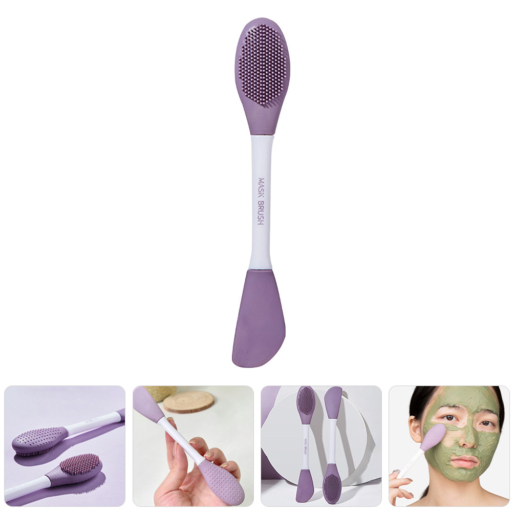 Silicone Face Scrubber Electric - Silikonowy pędzel do nakładania masek, dwustronny,